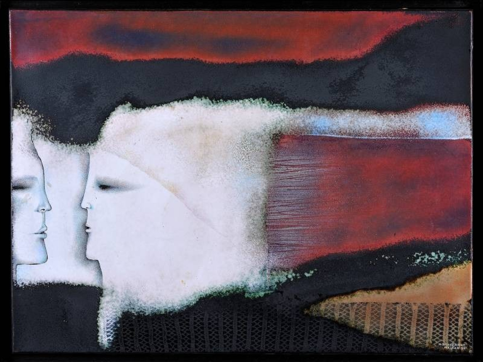 Montserrat Mainar, Untitled, 1990. Second of the two enamels featured in the Open Window